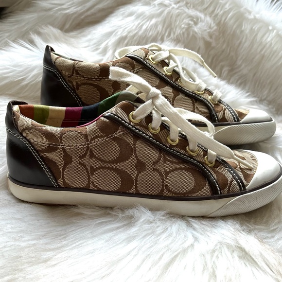 Coach - Brown Monogram Sneaker - Picture 2 of 10